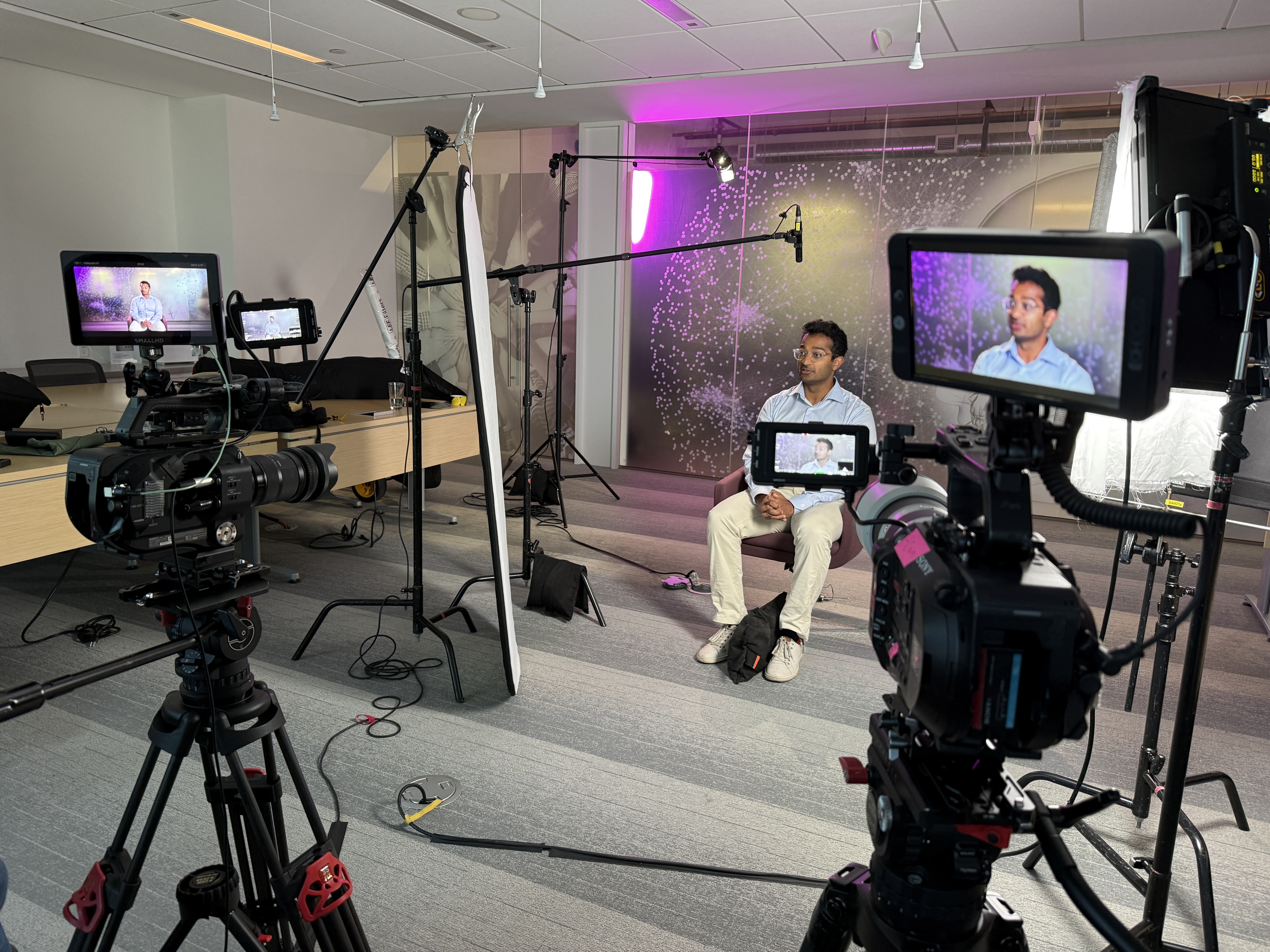 Studio lighting and multi-cam setup